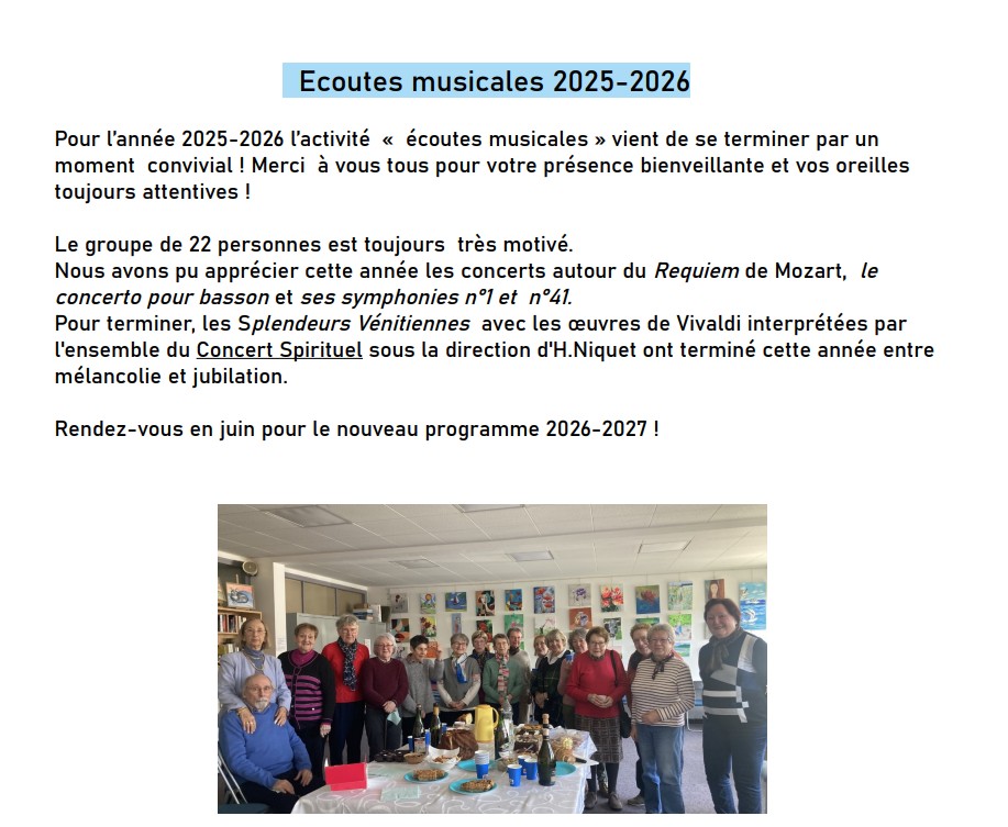 ecoutes musicales