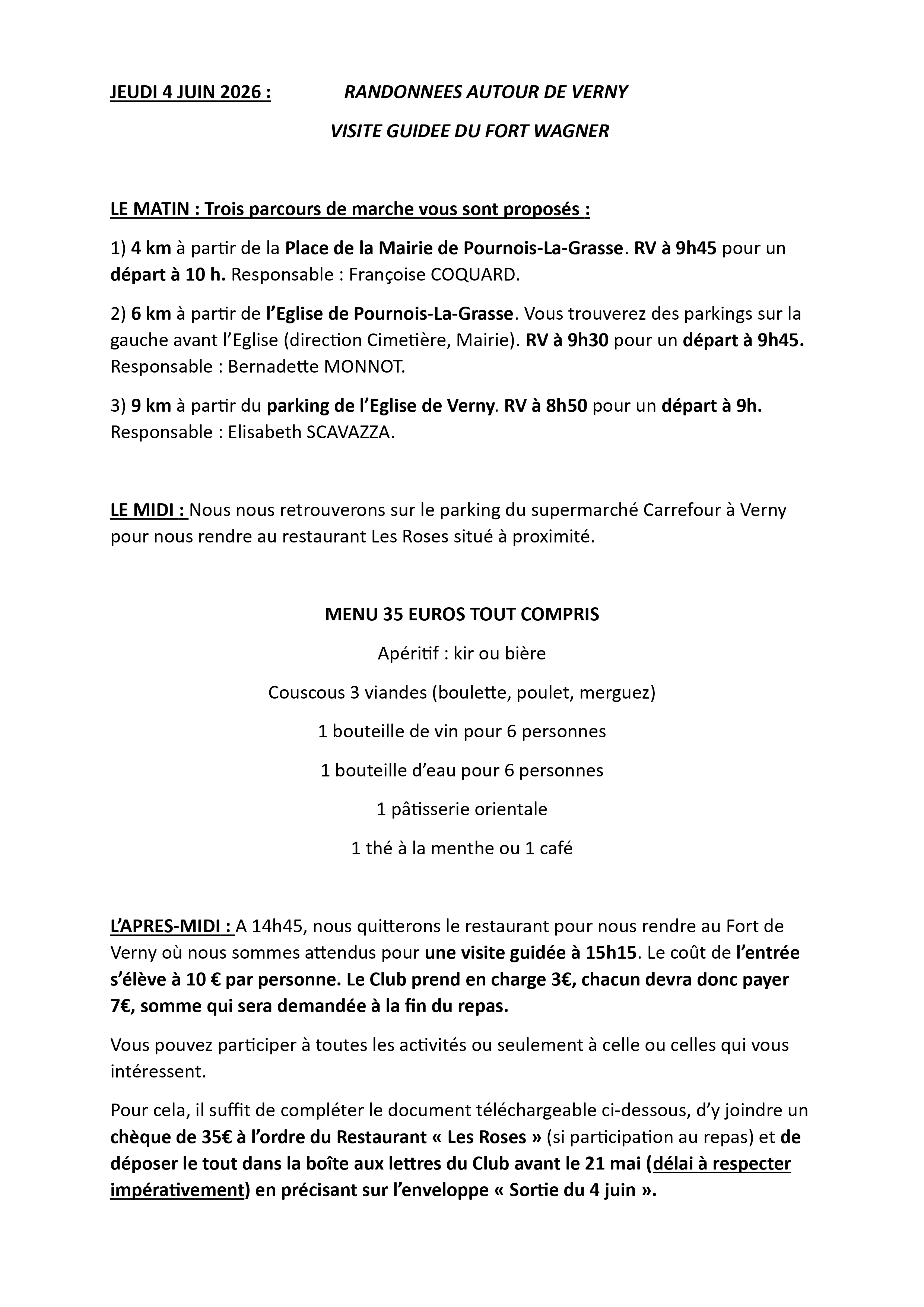 Informations sur la réunion